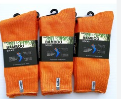 1BAMORANGE  BT Bamboo Extra Thick Socks Orange
