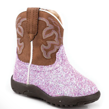 09-016-1901-3434 Roper Infant Cowbaby Glitter Blast Purple/Brown