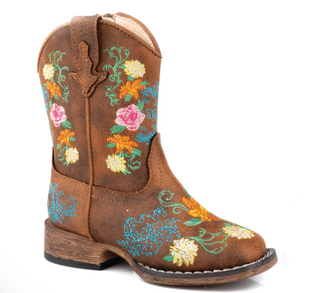 09-017-1903-3438 Roper Toddler Bailey Floral Tan