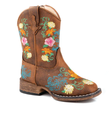 09-018-1903-3438 Roper Kids Bailey Floral Tan