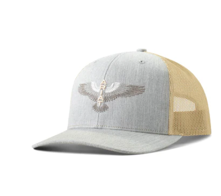 A3000825145 Ariat Men's Cap Eagle Mesh Snap Back Denim/Tan