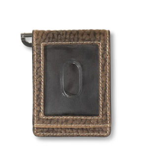 A3557902 Ariat Money Clip Bullhide Logo Brown