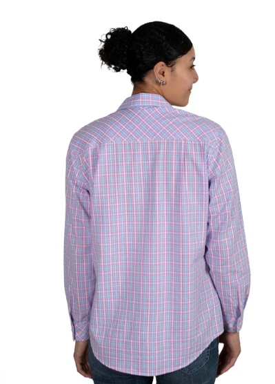 WWLS2438 Just Country Women's Georgie Rose/Cornflower Check