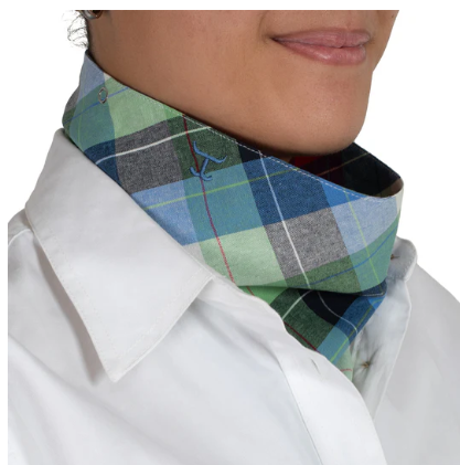 SCF2444 Just Country Carlee Double Sided  Lime Green/Blue Plaid/Red/Cobalt Plaid