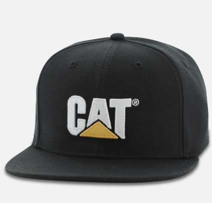 1120105EU CAT Sheridan Flat Bill Cap Black