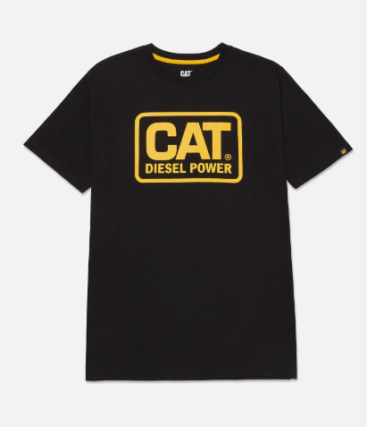 1510451.12469 Cat Diesel Power Tee Black & Yellow