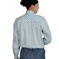 WWLS2447 Just Country Women's Abbey Frills Dusty Blue Check