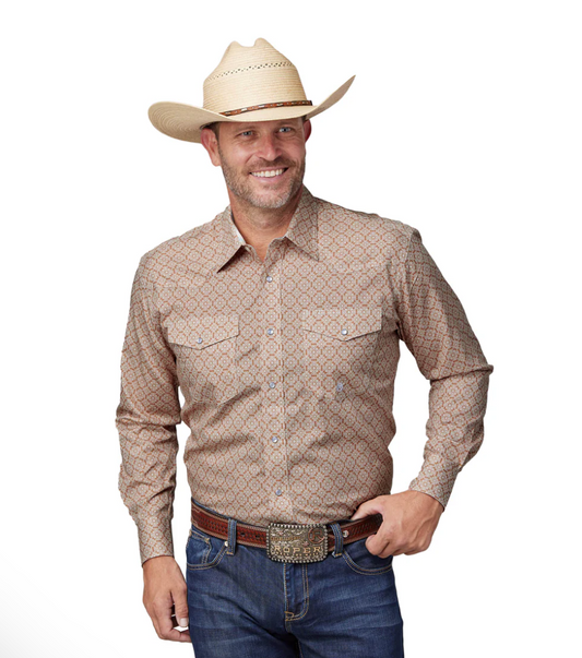 03-001-0225-4031 Roper Men's Amarillo Collection LS Shirt