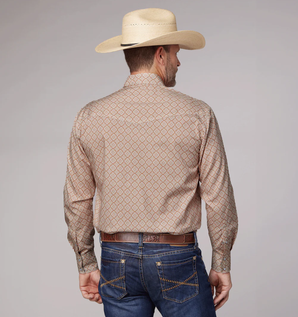 03-001-0225-4031 Roper Men's Amarillo Collection LS Shirt