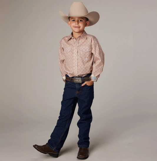 03-030-0225-4031 Roper Boys Amarillo collection LS Shirt