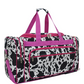 COW424 Black Cow Hot Pink Duffle Bag 23''