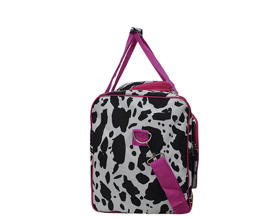 COW424 Black Cow Hot Pink Duffle Bag 23''