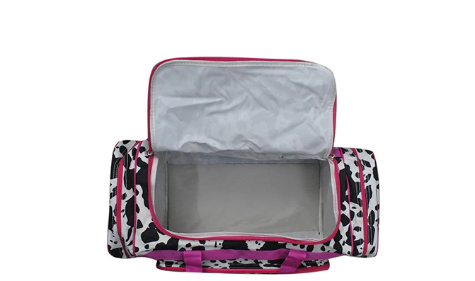 COW424 Black Cow Hot Pink Duffle Bag 23''