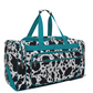 COW425 Black Cow Turquoise Duffle Bag 23''