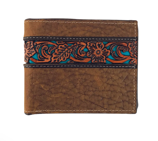 8150100 Roper Bi Fold tooled leather wallet