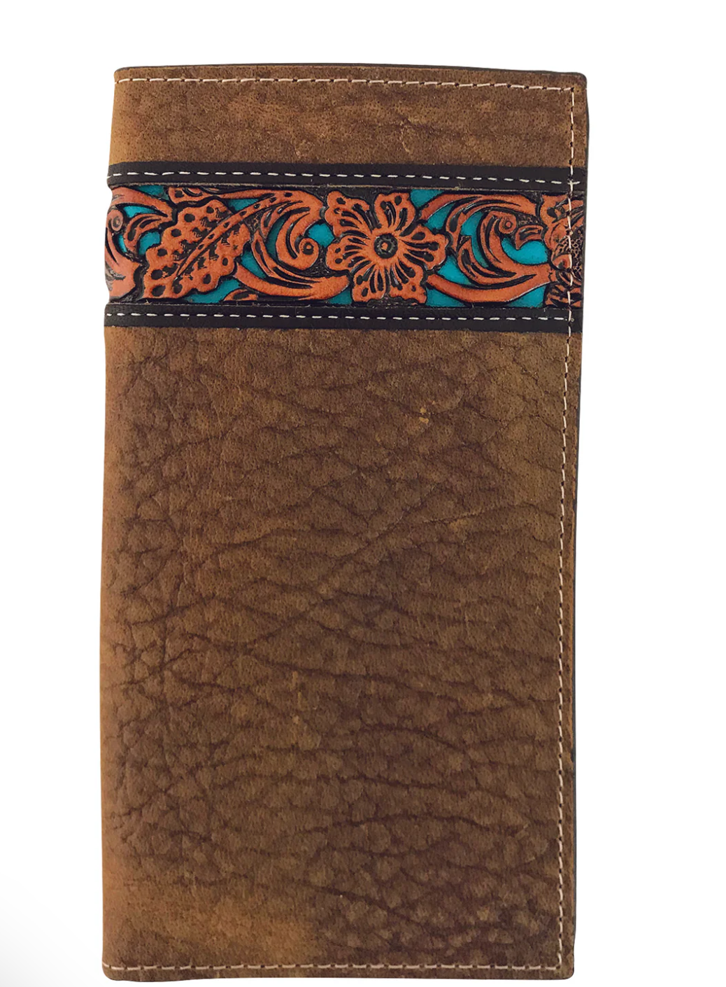 8152100 Roper Rodeo wallet tooled leather Tan