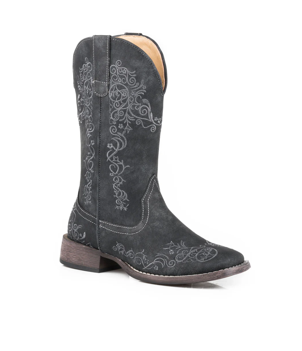 09-021-1903-2714 BL Roper Women's Riley Scroll Black