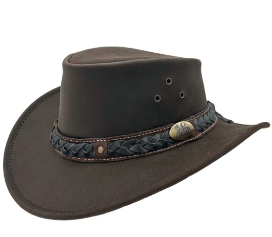 1035BROWN Jacaru Bush Tucker Hat