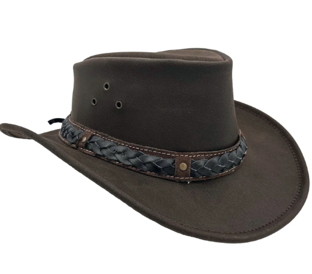 1035BROWN Jacaru Bush Tucker Hat