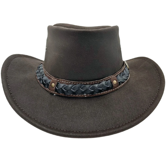 1035BROWN Jacaru Bush Tucker Hat