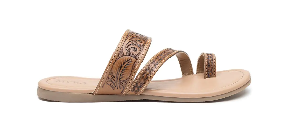 S-10230 Point Ridge Women's Hand-tooled Sandals