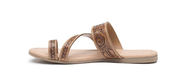 S-10230 Point Ridge Women's Hand-tooled Sandals