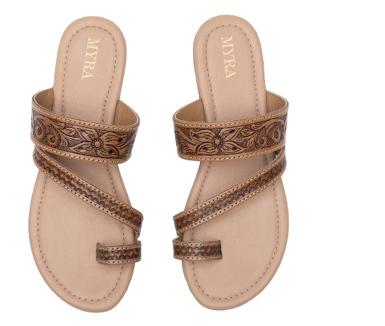 S-10230 Point Ridge Women's Hand-tooled Sandals