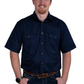 20204NVY Just Country Eddie Short Sleeve Full button Work shirt Navy