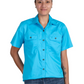 50504SKY Just Country Women's Maggie Short Sleeve Full button Work shirt Sky