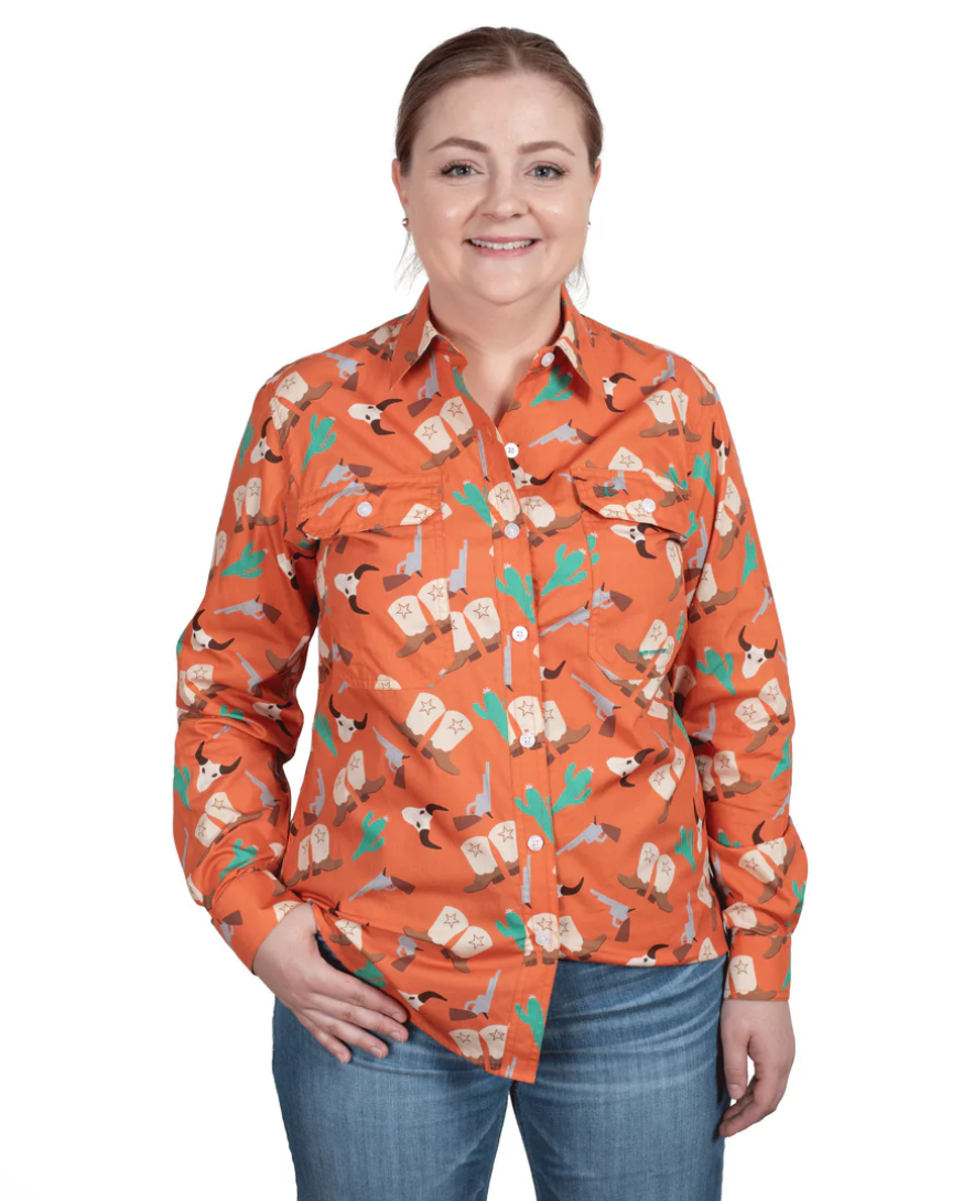 WWLSR243 Just Country Women's Abbey LS Full Button Work shirt Western botos