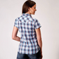 01-051-0101-3006 Roper Women's Karman Classic SS Shirt Plaid Grey