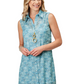 03-057-0590-3073 Roper Women's Studio West Collection Sleeveless Dress Print Blue