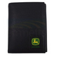 4012000-001 John Deere Pebble Grain Leather Tri-Fold Wallet Black