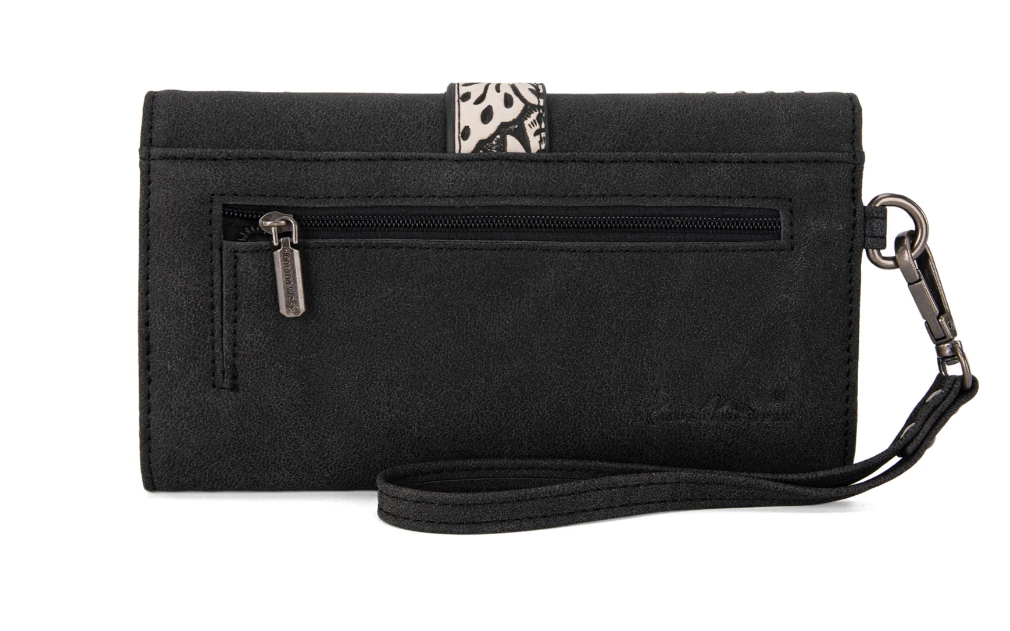 MW1282-W018BK Montana West USA Buckle collection Purse - Black