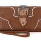 MW1282-W018BR Montana West USA Buckle collection Purse - Brown