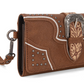 MW1282-W018BR Montana West USA Buckle collection Purse - Brown