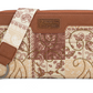 WG138-W006BR Wrangler Bandana Paisley Print Purse - Brown