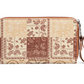 WG138-W006BR Wrangler Bandana Paisley Print Purse - Brown