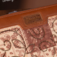 WG138-W006BR Wrangler Bandana Paisley Print Purse - Brown