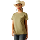 10048683 Ariat Women's Desert Scene T Shirt Oil Green