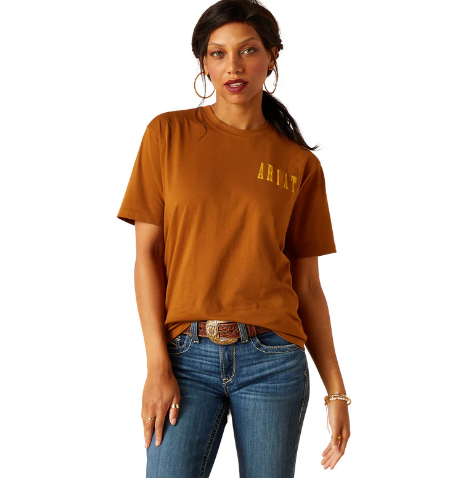 10048682 Ariat Women's Sunflower SS T-Shirt Rubber