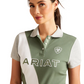 10048839 Ariat Women's Taryn SS Polo Duck Green