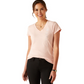 10048603 Ariat Women's Vertical Logo V Neck SS T-Shirt Blushing Rose