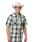 03-002-0062-0477 Roper Men's West Collection SS Plaid Shirt