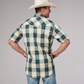 03-002-0062-0477 Roper Men's West Collection SS Plaid Shirt