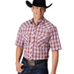 01-002-0101-4055 Roper Men's Classic 55/45 Collection SS Plaid Red