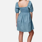 03-057-0594-4011 Roper Women's Solid Blue Dress