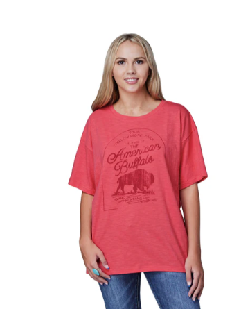 03-039-0513-4000 Roper Women's Collection SS Solid Tee Pink