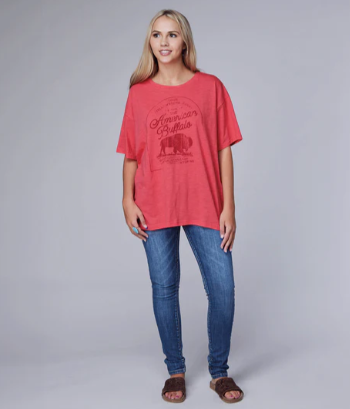 03-039-0513-4000 Roper Women's Collection SS Solid Tee Pink