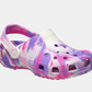 210718-6TX - 210720-6TX  CROCS Kids Clogs Glow Marbled Pink Crush/Multi